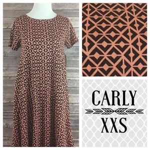 LuLaRoe Carly - Pink & Black, Beautiful Pattern